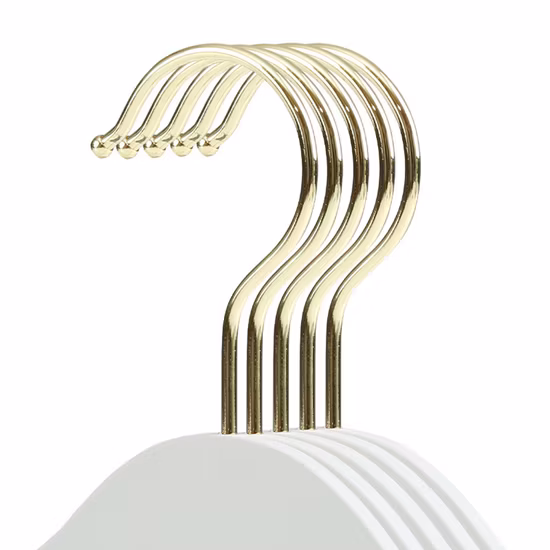 Plastic Metal Hook Rack Garment Clothes Hanger for Adult Top Cloth with Anti-Slip on Shoulder