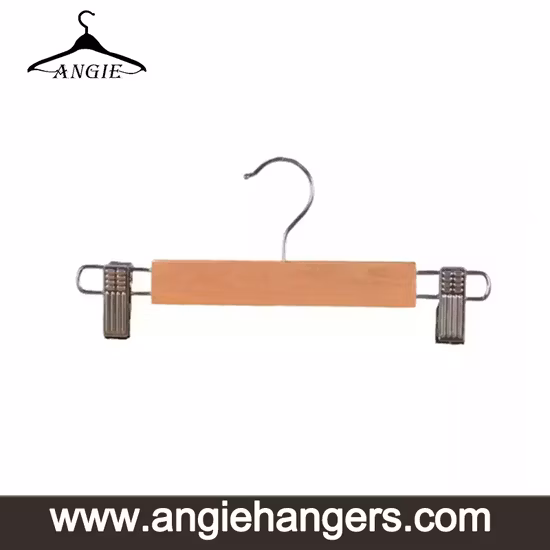 Plastic Bottom Trousers Dress Skirt Rack Hanger with Metal Hook and Clips