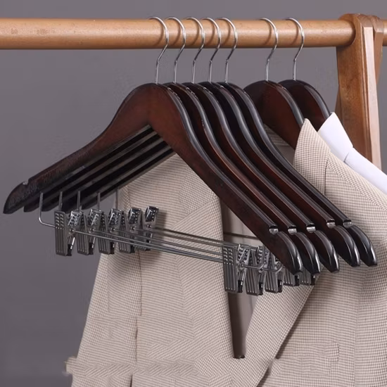 Wooden Wood Metal Cothes Garment Shirt Coat Pant Laundry Clothing Cloth Apparel Plastic Hanger